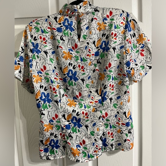 High-neck vintage BETHANY blouse small - Picture 2 of 5